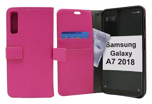 billigamobilskydd.se Jalusta Lompakkokotelo Samsung Galaxy A7 2018 (A750FN/DS)