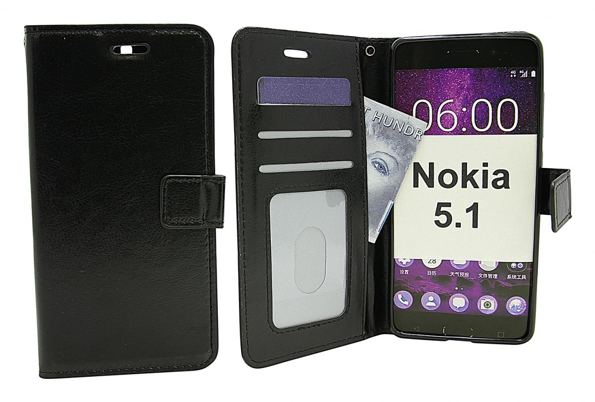 billigamobilskydd.se Crazy Horse Lompakko Nokia 5.1