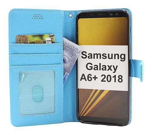 billigamobilskydd.se New Jalusta Lompakkokotelo Samsung Galaxy A6+ 2018 (A605FN/DS)