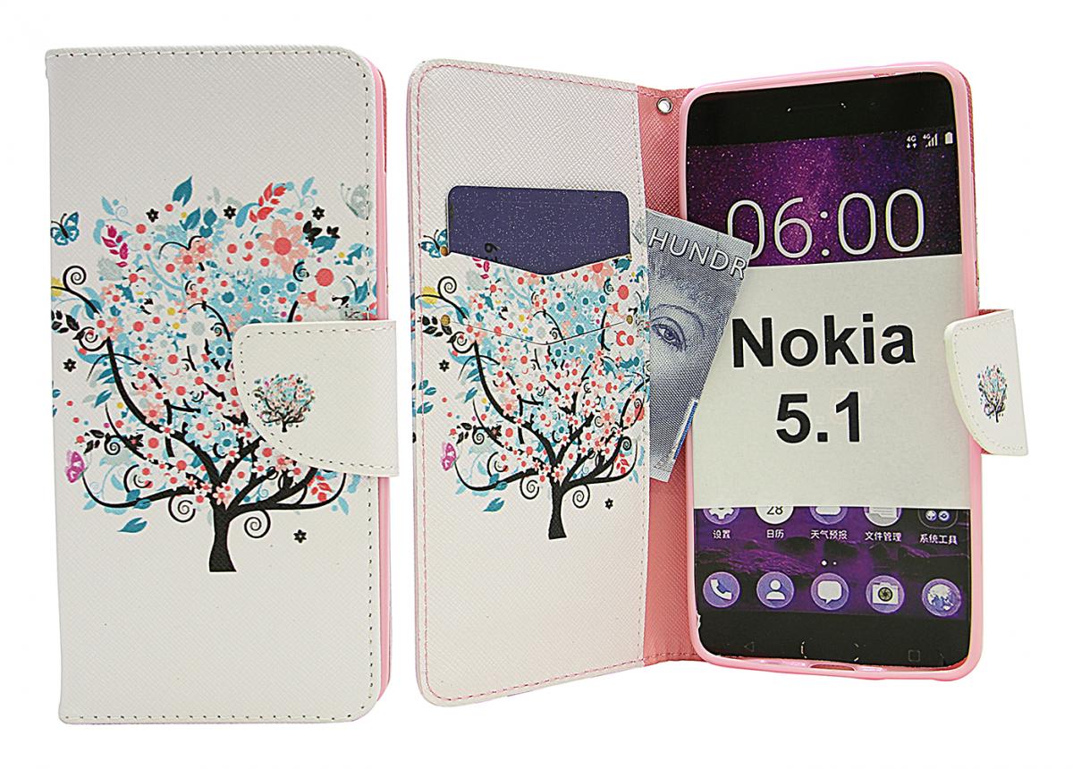 billigamobilskydd.se Kuviolompakko Nokia 5.1