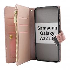 billigamobilskydd.se XL Standcase Glitterwallet puhelimeen Samsung Galaxy A32 5G (SM-A326B)