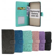 billigamobilskydd.se Flower Standcase Wallet Samsung Galaxy A55 5G