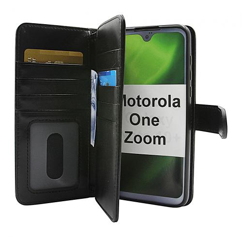 CoverIn Skimblocker XL Magnet Wallet Motorola One Zoom