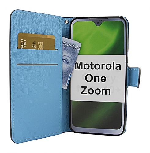 billigamobilskydd.se Kuviolompakko Motorola One Zoom