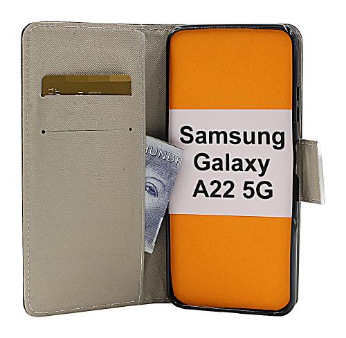 billigamobilskydd.se Kuviolompakko Samsung Galaxy A22 5G (SM-A226B)