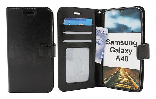 billigamobilskydd.se Crazy Horse Lompakko Samsung Galaxy A40 (A405FN/DS)