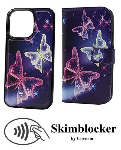 CoverIn Skimblocker Design Magneettilompakko iPhone 13 Pro (6.1)