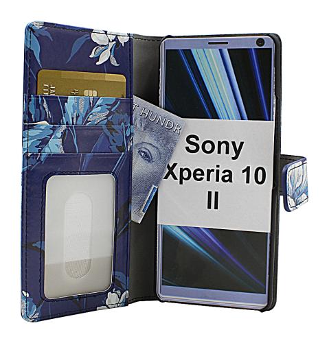 Coverin Skimblocker Design Magneettilompakko Sony Xperia 10 II (XQ-AU51 / XQ-AU52)
