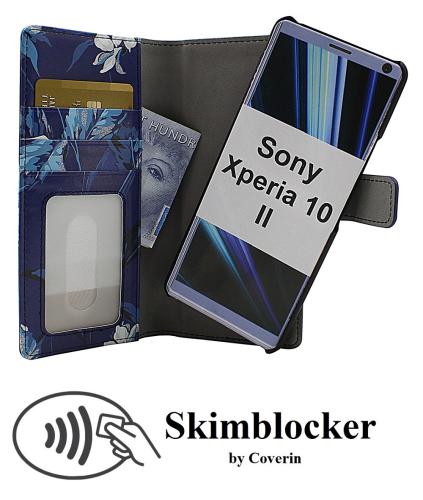 Coverin Skimblocker Design Magneettilompakko Sony Xperia 10 II (XQ-AU51 / XQ-AU52)
