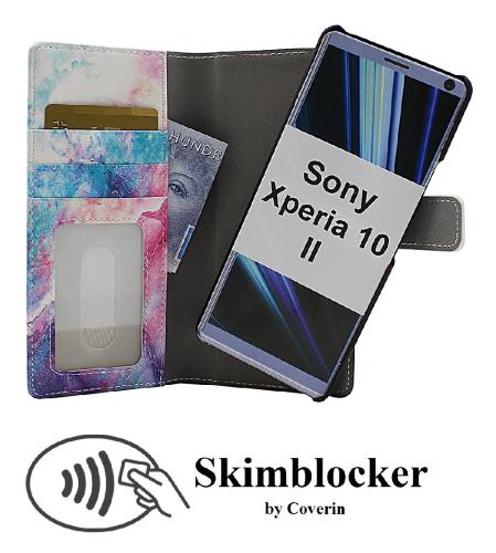 Coverin Skimblocker Design Magneettilompakko Sony Xperia 10 II (XQ-AU51 / XQ-AU52)