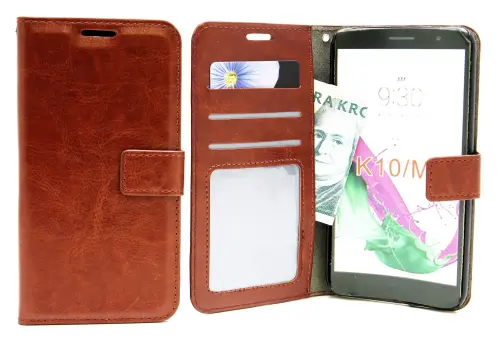 billigamobilskydd.se Crazy Horse Lompakko LG K10 (K420N)