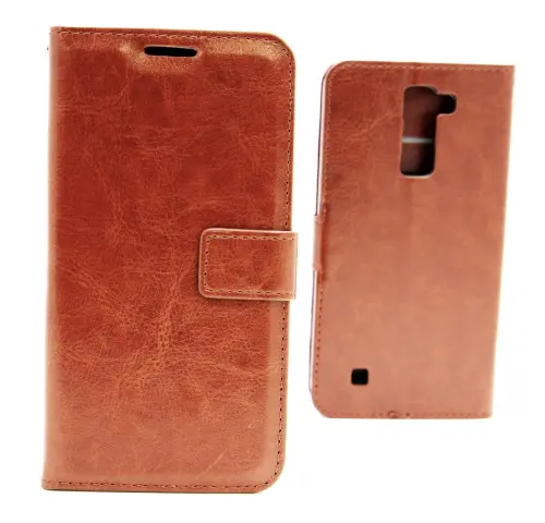 billigamobilskydd.se Crazy Horse Lompakko LG K10 (K420N)