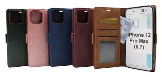 billigamobilskydd.se Luksuskotelo Standcase Wallet iPhone 12 Pro Max (6.7)