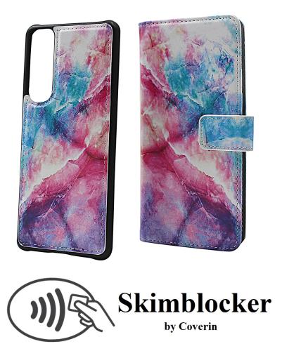 Coverin Skimblocker Design Magneettilompakko Sony Xperia 5 III (XQ-BQ52)