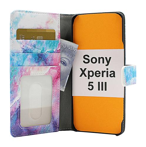 Coverin Skimblocker Design Magneettilompakko Sony Xperia 5 III (XQ-BQ52)