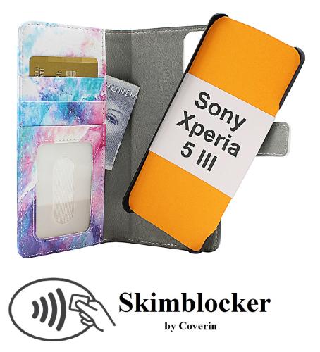 Coverin Skimblocker Design Magneettilompakko Sony Xperia 5 III (XQ-BQ52)