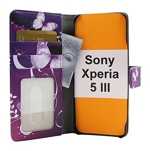 Coverin Skimblocker Design Magneettilompakko Sony Xperia 5 III (XQ-BQ52)