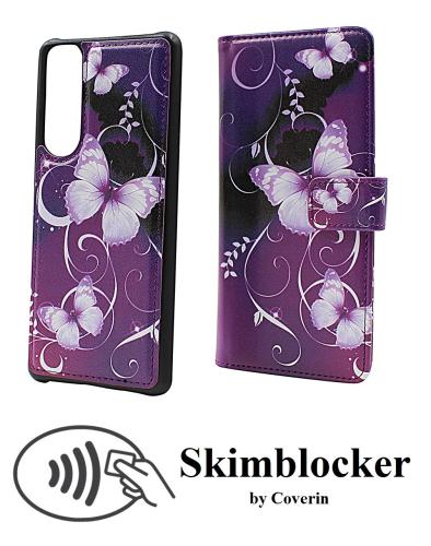 Coverin Skimblocker Design Magneettilompakko Sony Xperia 5 III (XQ-BQ52)