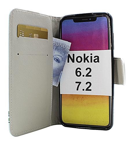 billigamobilskydd.se Kuviolompakko Nokia 6.2 / 7.2
