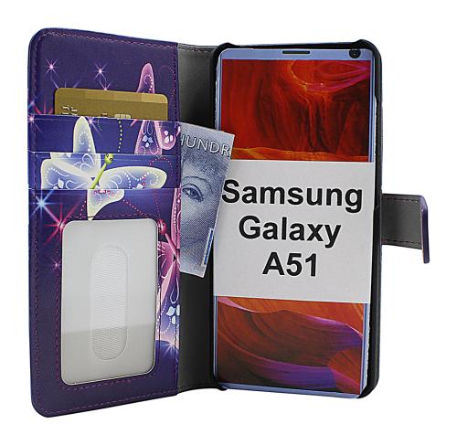Coverin Skimblocker Design Magneettilompakko Samsung Galaxy A51 (A515F/DS)