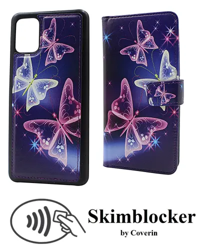 Coverin Skimblocker Design Magneettilompakko Samsung Galaxy A51 (A515F/DS)