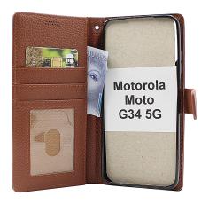 Coverin New Jalusta Lompakkokotelo Motorola Moto G34 5G