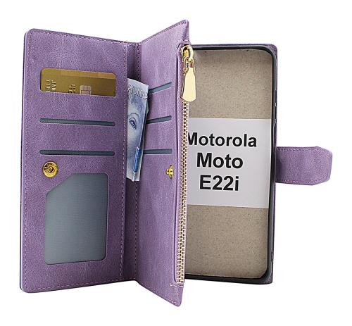 billigamobilskydd.se XL Standcase Luksuskotelo puhelimeen Motorola Moto E22i