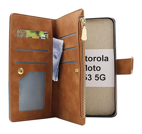 billigamobilskydd.se XL Standcase Luksuskotelo puhelimeen Motorola Moto G53 5G