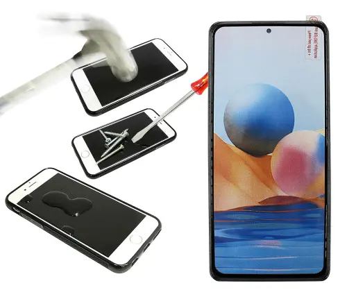 billigamobilskydd.se Full Frame Karkaistusta Lasista Xiaomi Redmi Note 10 Pro