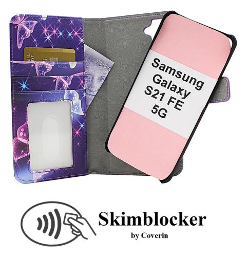 Coverin Skimblocker Design Magneettilompakko Samsung Galaxy S21 FE 5G