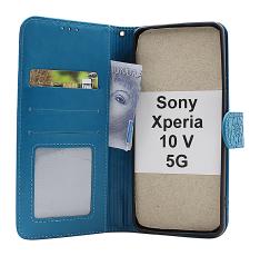 billigamobilskydd.se Flower Standcase Wallet Sony Xperia 10 V 5G