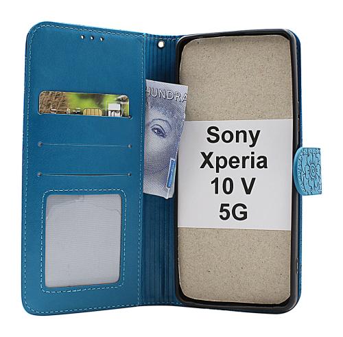 billigamobilskydd.se Flower Standcase Wallet Sony Xperia 10 V 5G