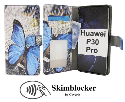 Coverin Skimblocker Design Magneettilompakko Huawei P30 Pro (VOG-L29)