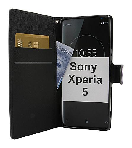 billigamobilskydd.se Kuviolompakko Sony Xperia 5