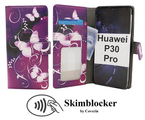 Coverin Skimblocker Design Magneettilompakko Huawei P30 Pro (VOG-L29)