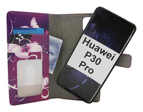 Coverin Skimblocker Design Magneettilompakko Huawei P30 Pro (VOG-L29)