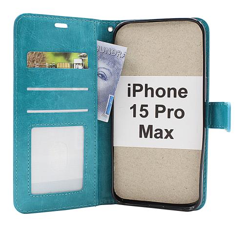 billigamobilskydd.se Crazy Horse Lompakko iPhone 15 Pro Max