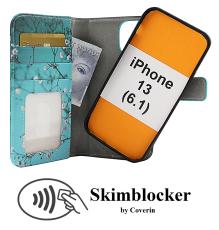 Coverin Skimblocker Design Magneettilompakko iPhone 13 (6.1)