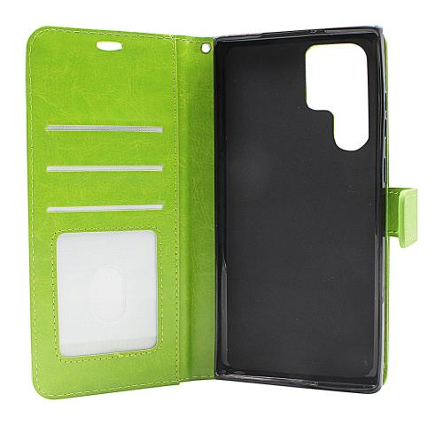 billigamobilskydd.se Crazy Horse Lompakko Samsung Galaxy S22 Ultra 5G