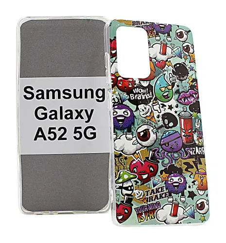 billigamobilskydd.se TPU-Designkotelo Samsung Galaxy A52 / A52 5G / A52s 5G