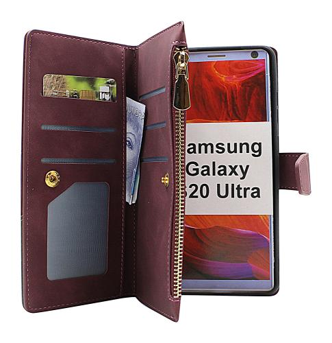billigamobilskydd.se XL Standcase Luksuskotelo puhelimeen Samsung Galaxy S20 Ultra (G988B)