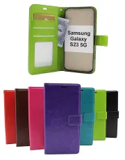 billigamobilskydd.se Crazy Horse Samsung Galaxy S23 5G Puhelimen Kuoret
