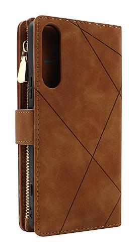 billigamobilskydd.se XL Standcase Luksuskotelo puhelimeen Sony Xperia 5 IV 5G