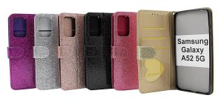 billigamobilskydd.se Standcase Glitter Wallet Samsung Galaxy A52 5G (A525F / A526B)