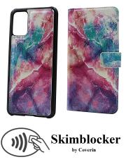 Coverin Skimblocker Design Magneettilompakko Samsung Galaxy A02s