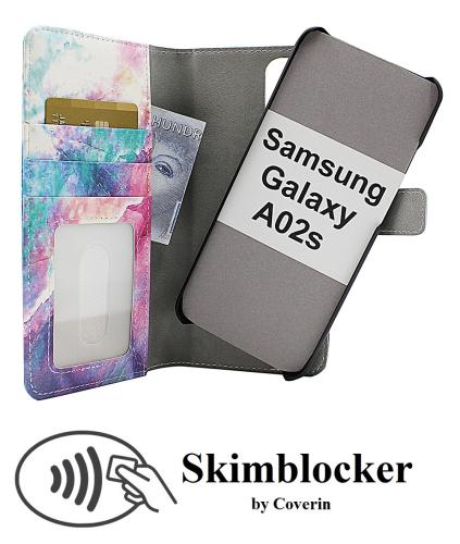 Coverin Skimblocker Design Magneettilompakko Samsung Galaxy A02s