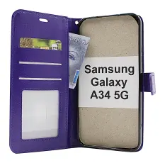 billigamobilskydd.se Crazy Horse Lompakko Samsung Galaxy A34 5G