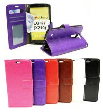 billigamobilskydd.se Crazy Horse Lompakko LG K7 (X210)