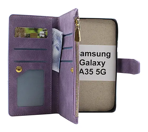 billigamobilskydd.se XL Standcase Luksuskotelo puhelimeen Samsung Galaxy A35 5G