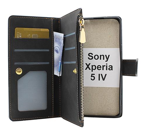 billigamobilskydd.se XL Standcase Luksuskotelo puhelimeen Sony Xperia 5 IV 5G